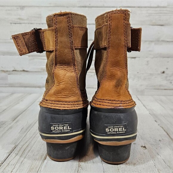Sorel Winter Weather Duck Rain Outdoor Fancy Lace II Boots womens size 10 - Picture 2 of 9
